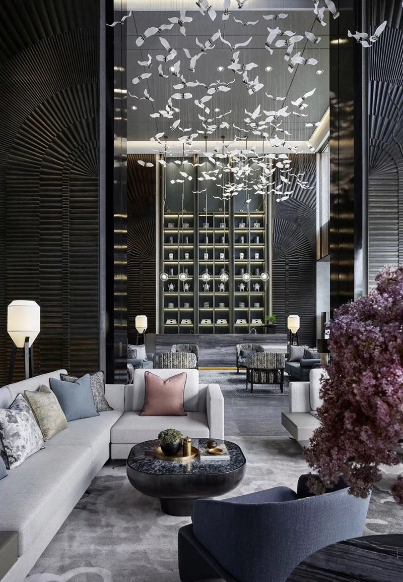 Lighting design inspiration for hotel lobby lighting customization (5)