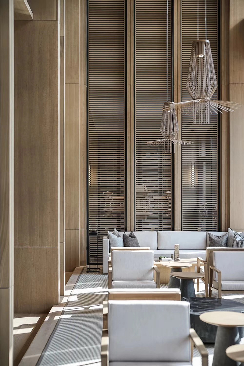 Resort hotel lobby lighting customization project (5)