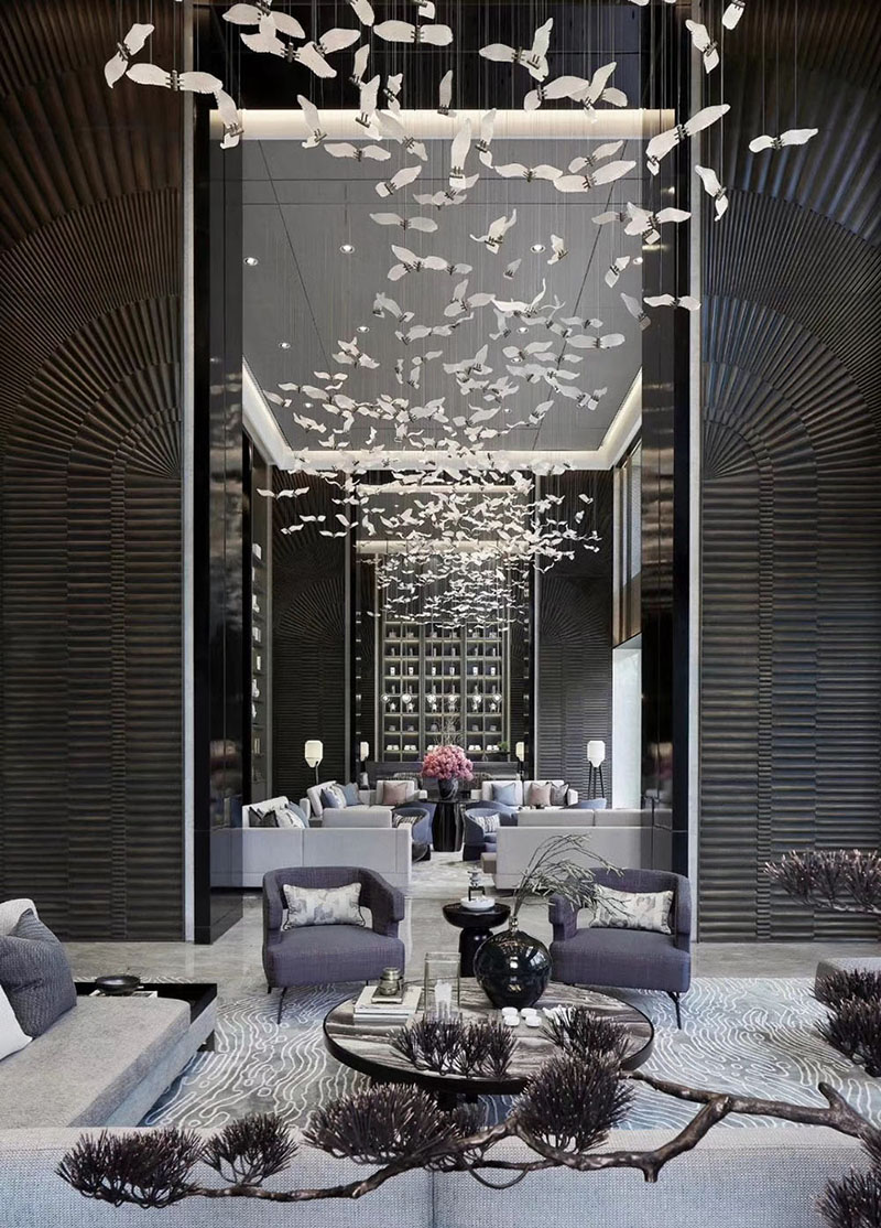 Lighting design inspiration for hotel lobby lighting customization (6)