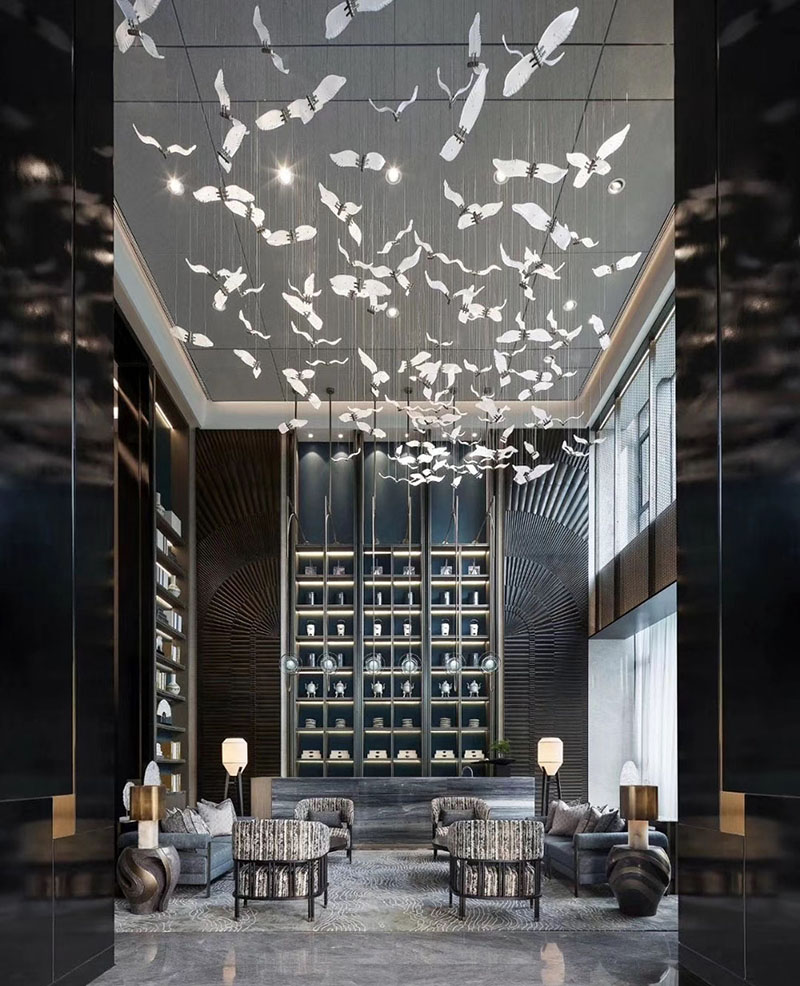 Lighting design inspiration for hotel lobby lighting customization (2)