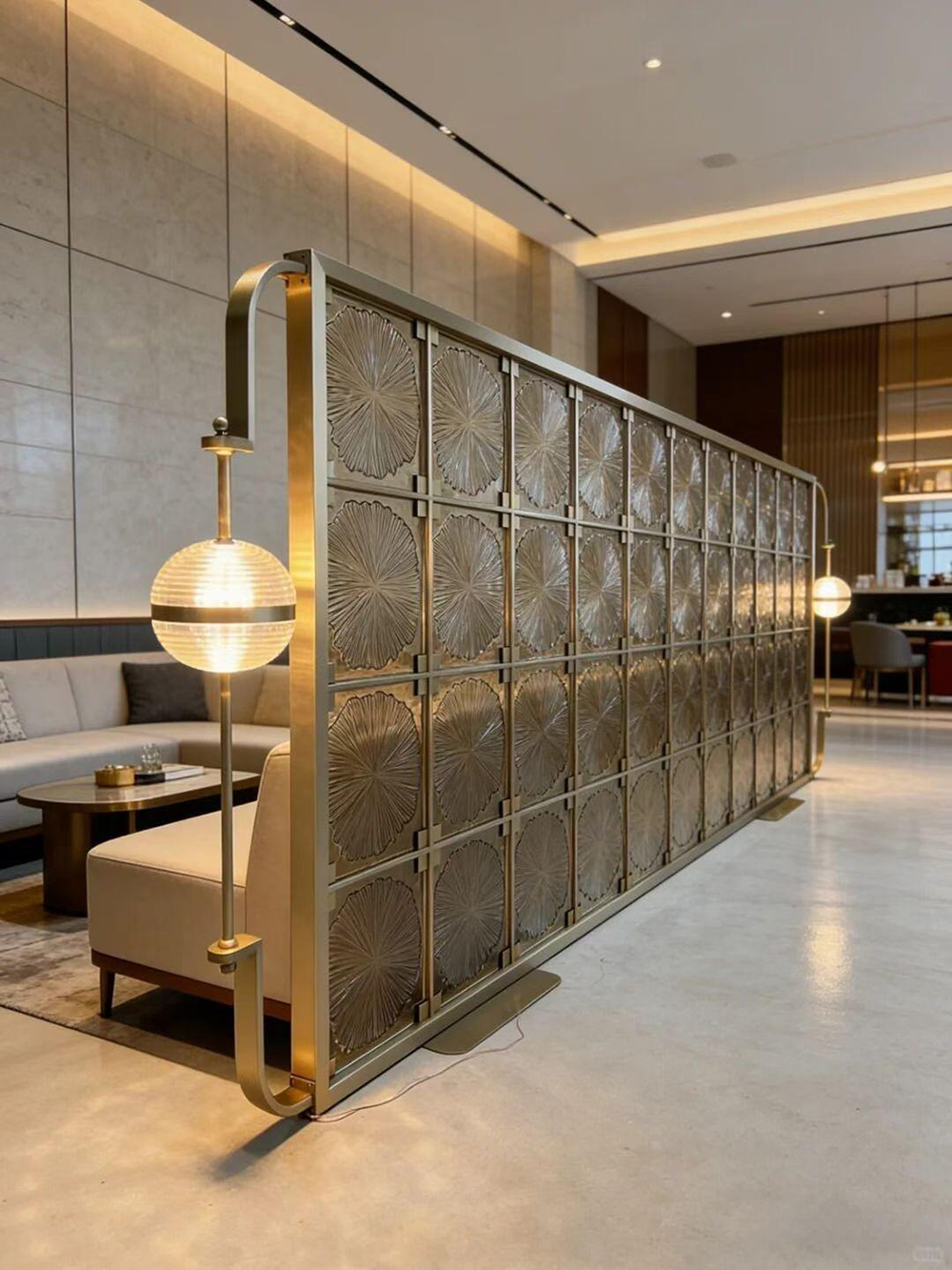 Sculpture with floor lamp -New Art Creation sharing by YLEU Bepsoke Lamp Manufacturer-2