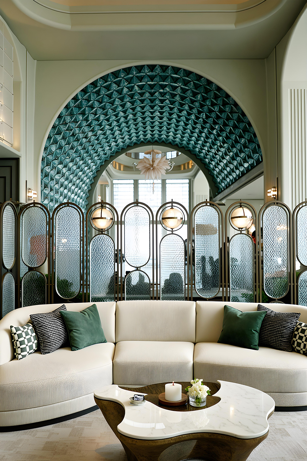 Sculpture with floor lamp -New Art Creation sharing by YLEU Bepsoke Lamp Manufacturer-14